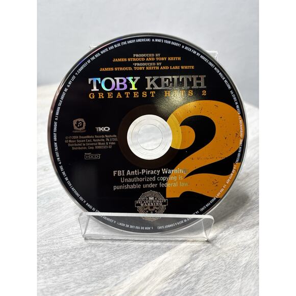 Greatest Hits, Vol. 2 by Keith, Toby CD No Case - Picture 1 of 2